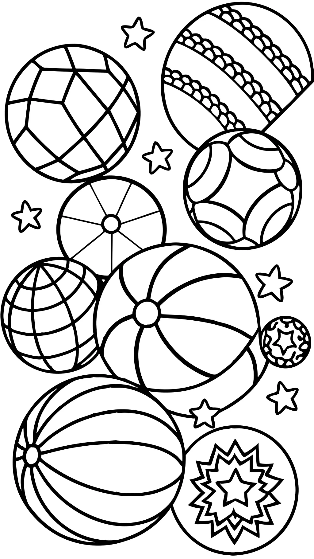 ball coloring page